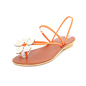Leatherette Women's Flat Heel Comfort Sandals Shoes(More Colors)