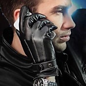 Winter Men's Faux Leather Gloves