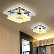8w Led Acrylic Flush Mount, 2 light, Modern Acrylic Electroplating Stainless Steel