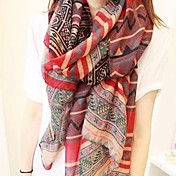 Women's Bohemian Ethnic Print Paris Yarn Scarf
