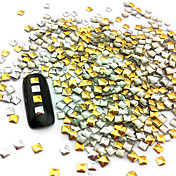 100PCS 2.5mm Punk Mixed Golden&Silver Rivet Nail Art Decoration