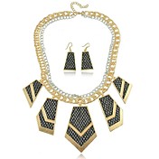 Fashion Simple Geometric Alloy Women's Jewelry Set