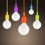 Mini Pendant, 1 Light, Modern Minimalist Silicone Candy Colors 