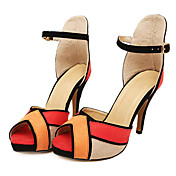 Suede Women's Stiletto Heel Peep Toe Pumps/Heels Shoes(More Colors)