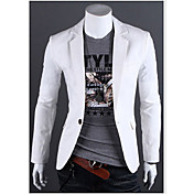 HF Men's Flax Single Button Fitted Jacket