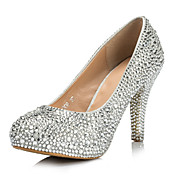 Paillette Women's Wedding Stiletto Heel Heels Pumps/Heels With Rhinestone Shoes