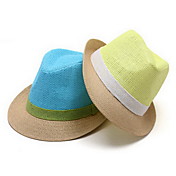 Women'S And Men's Break Straw Color Jazz Hat Fashion Hats