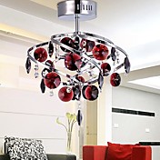 5W LED 26cm Crystal Pendant Light Chandelier Lamp for Living-Room Luxurious Dining Room Ceiling Lamp