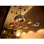 Pendant, 1 Light, Creative Iron Glass Coating