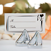 Shining Sails' Silver Place Card Holders (Set of 4)