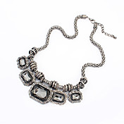 Anan Europe And The United States Punk Retro Costly Diamond Necklace(Black)
