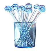 Fruit Forks, Set of 12 and A Cup