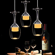 25cm  Round 9W LED Bar Wineglass Chandelier Dining Room Pendant Lamp 