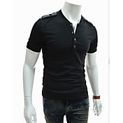 HNH Men's Short Sleeve Cotton Round Neck T-shirt 01-B53