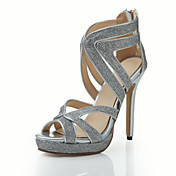 Sparkling Glitter Women's Stiletto Heel Heels Sandals Shoes
