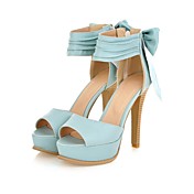 Women's Stiletto Heel Peep Toe Sandals with Bowknot Shoes(More Colors)