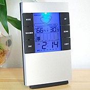 2.7'' LCD Luminous Weather Forecast Thermometer + Hygrometer w/ Alarm Clock 