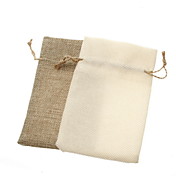 Linen Favor Bags - Set of 12(More Colors)