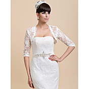 Personalized Half Sleeve Lace Wedding/Party Jackets/Wraps(More Colors)