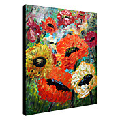 Hand Painted Oil Painting Landscape Flower Scenery Acrylic Art with Stretched Frame