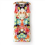 Women's Print Flower Mini Dress