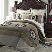 Quilt Set,7-Piece Country Style Polyster Floral