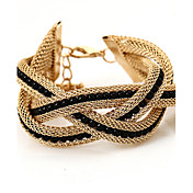 Kushang Weave Pearl Letters Bracelet