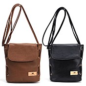 Women's  Fashion Candy Color Handbag Leather Cross Body Shoulder Bag Bucket Bag Messenger