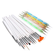 15PCS Nail Art Painting Brush Kits&5PCS 2-Way Nail Art Dotting Tools
