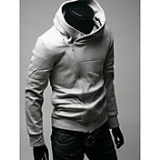 nono  Hooded Couple Oblique Zipper Hoodie (Light Gray)