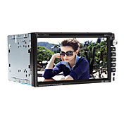 6.95 Inch 2Din In-Dash Car DVD Player with BT,FM,iPod,RDS