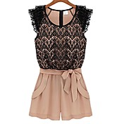 Ricci Women's Korean Chiffon Pink Jumpsuits 2762-1