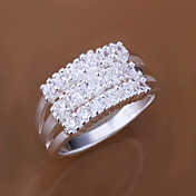Yueyin Women's 925 Silver Fashion Grace Gemstone Ring