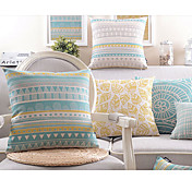 Set of 4 Honey Life Cotton/Linen Decorative Pillow Cover