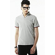 Yafeila Men's Short Sleeve Bodycon Stand Collar T-Shirt