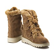 Women's Flat Heel Round Toe Boots Shoes (More Colors)