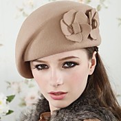 Women's Wool Double Flowers Beret