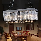 European Simple Fashion K9 Crystal Chandeliers AC220-240V 