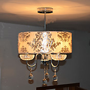 Modern Chic 3 Lights Pendant Pattern With Rose