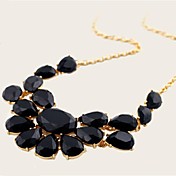 Women's Glass  Gemstone Pendant  Necklace