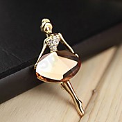 Lucky Star Women's Fashion Diamonade Dancer Brooch