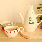 Novelty Rabbit Shape Teapot Set, Porcelain 8