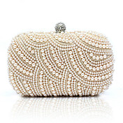 Attractive Metal With Rhinestone Pearl Clutches/Evening Handbags(More Colors)