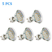 5-Pack GU10 4W 15x2835SMD 300LM 2700K Warm White Light LED Spot Bulb (220-240V)