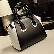 Topwave Women's Korean Style Vintage Candy Color Contrast Color Tote