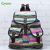 Europe Fashion  National Wind Pattern Women's  Leisure Canvas Backpacks College Girl Students Backpacks
