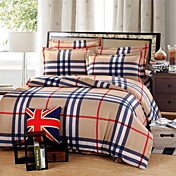 Shuian® Duvet Cover Set,Sanding 4 Piece Suit 100% Twill Pure Cotton Comfort Simple Modern Beds