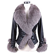 Coko Faux Fur Short Type Long Sleeve Coat