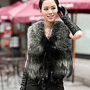 Elegant Women's All Match Fur Waistcoat