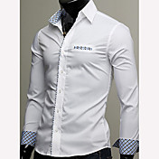YDY Distinctive Joint Casual Long Sleeve Stand Collar Shirt